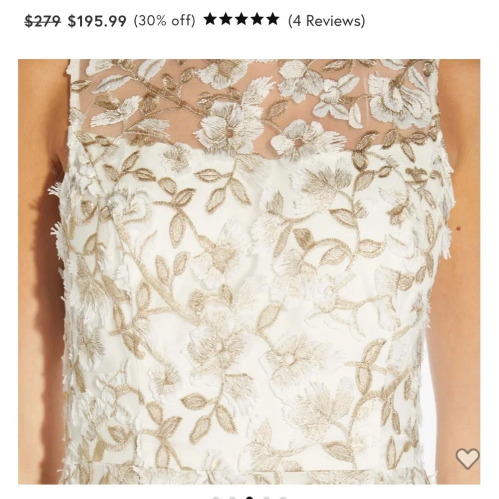 Brand new Adrianna Papell long dress size 8 - Picture 3 of 7